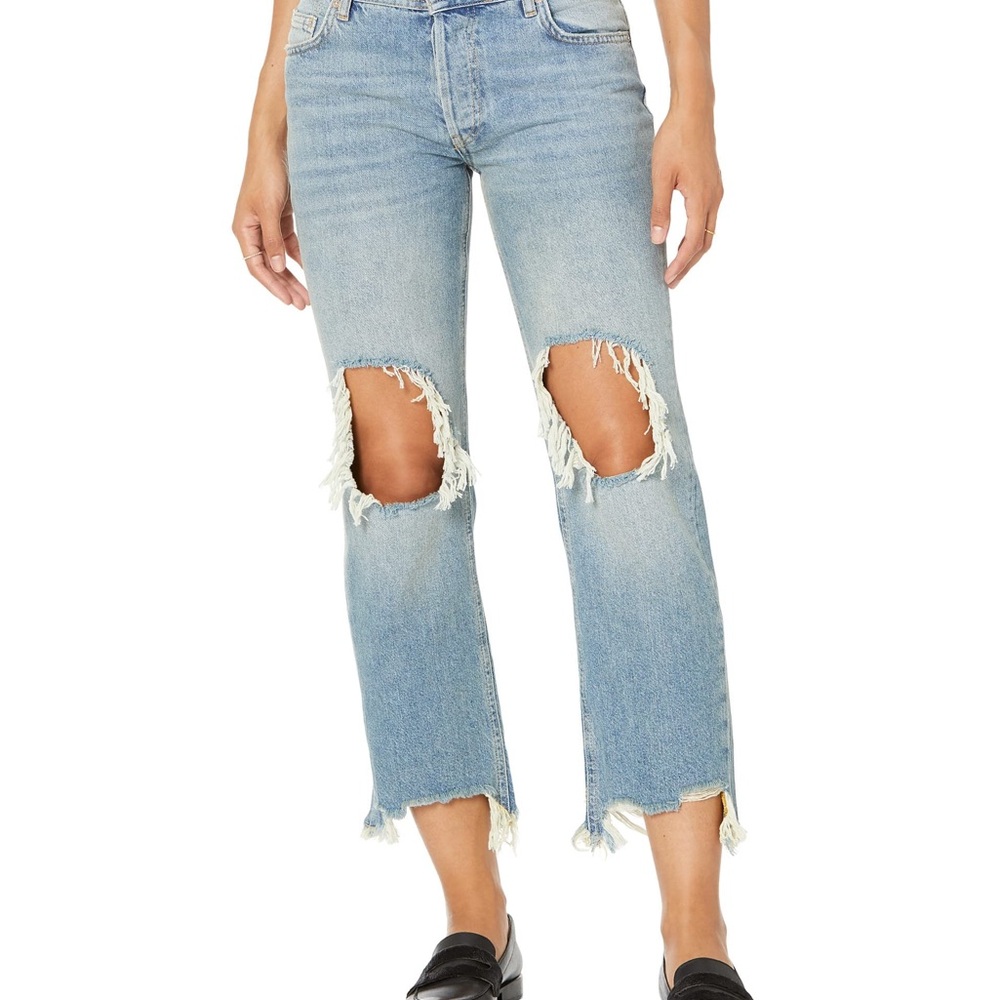 NWT Free People Maggie Midrise Straight Leg Jeans size 25